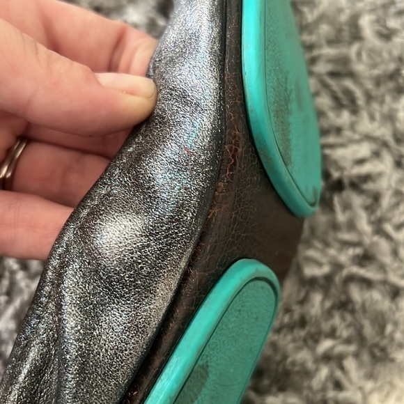 Tieks Custom Holographic Ballet Flats Shoes - Picture 15 of 17